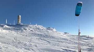 Kiting på Bitihorn på vinteren