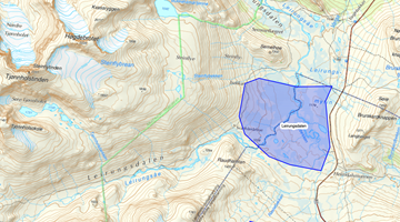 Kiteområde i Leirungsdalen