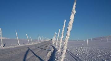 Valdresflya Vei Vinter