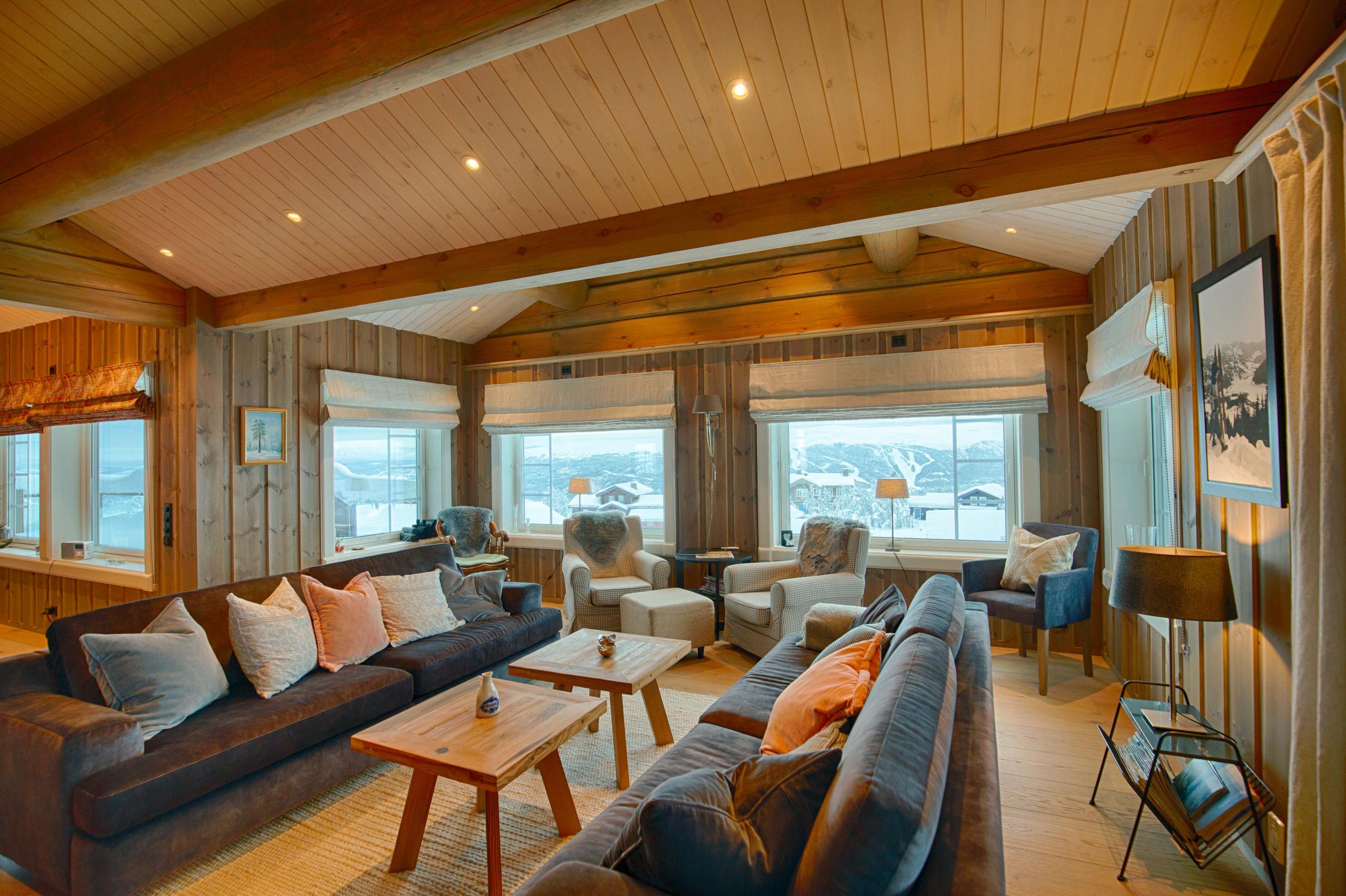 Geräumiges Wohnzimmer im Krøterstigen 13